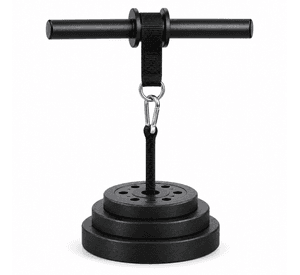 Barra Con Correa Para Discos Entrenamiento Ajustable JEC