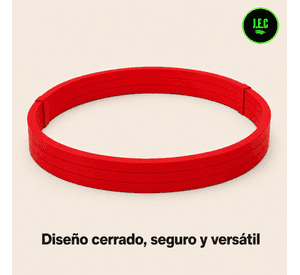 Banda Elástica de Resistencia Loop, Resistente y Duradera Roja 35LB