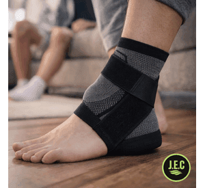 Tobillera Deportiva, Venda de Compresión Doble, Ajustable