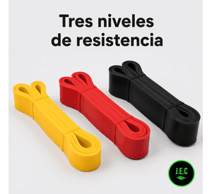 Banda Elástica de Resistencia Loop, Resistente y Duradera negra 65LB