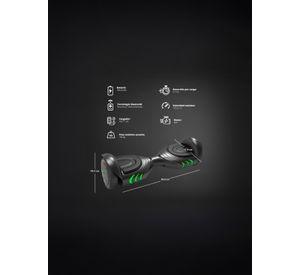 Scooter Hoverboard Bluetooth Luces LED - Negro