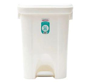 Basurero 6,5 lts Rectangular San Remo con Tapa Vaivén
