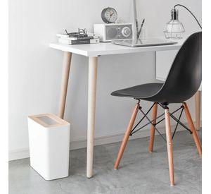 Basurero Rectangular Blanco