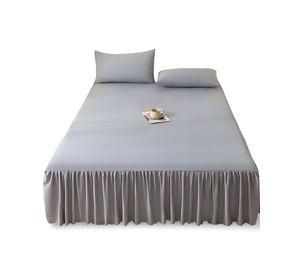 FALDÓN DE CAMA CON VOLADO PROTECTOR DE BASE DE CAMA 2 PLAZAS 06