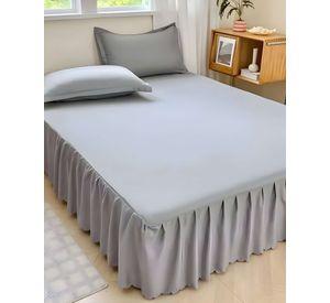FALDÓN DE CAMA CON VOLADO PROTECTOR DE BASE DE CAMA 2 PLAZAS 06