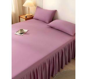 FALDÓN DE CAMA CON VOLADO PROTECTOR DE BASE DE CAMA 2 PLAZAS 03