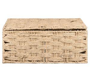 Caja modular trenzado natural 40x30x15 cm