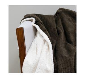 Mantas Coral Pop Sherpa café/blanco 127x152 cm