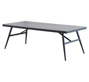 Mesa comedor Bahia negro 74x220x100 cm