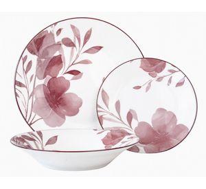 Vajilla porcelana Santis blanco 12 piezas