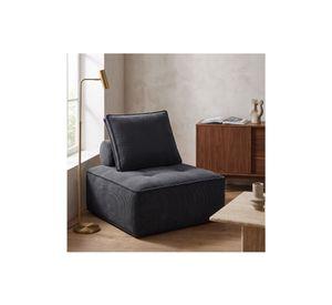 Sofá Lucía Modular Individual 85x85x85 Cm Sin Brazos Rayado