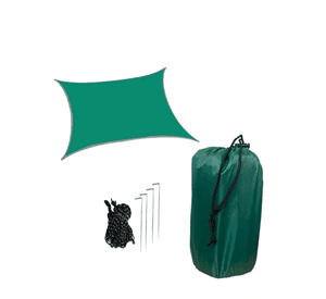 TOLDO VELA LONA CUADRADO 3x3 VERDE