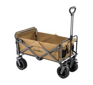 Carro Plegable de Camping Qunature 4 Ruedas Todoterreno 150kg