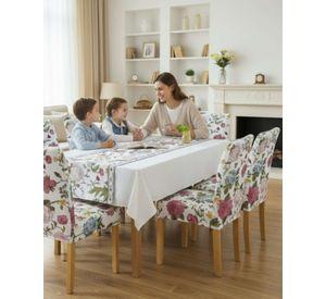 Juego De Mantel Antimanchas 140x220 + 6 Fundas De Silla 15