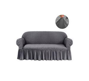 cubre sofa gris elasticado futon