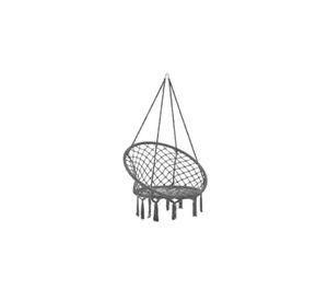 Silla hamaca colgante para terraza o jardín color gris