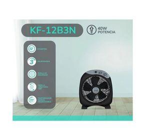 VENTILADOR BOX KF-12B3N NEGRO 12 KENDAL