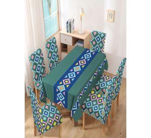 MANTEL MÁS 6 FUNDAS PARA SILLAS L04