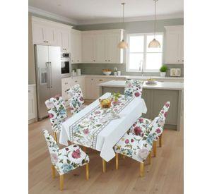 Juego De Mantel Antimanchas 140x220 + 6 Fundas De Silla 15