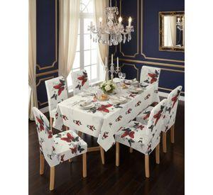 Juego De Mantel Antimanchas 140x220 + 6 Fundas De Silla 14