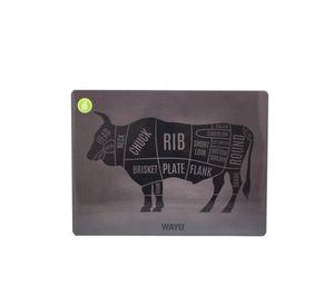 INDIVIDUAL PVC CORTES BLACK WAYU