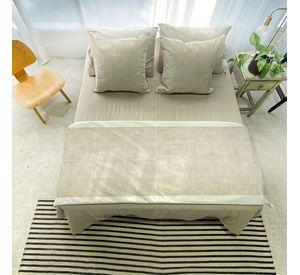 Piecera + 2 cojines Taupe - 70x200