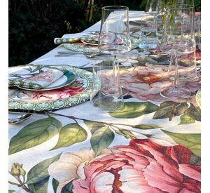 Mantel Camelia - 180 x 350 - Lino Poliester (10 a 12 puestos)