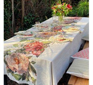 Mantel Camelia - 180 x 350 - Lino Poliester (10 a 12 puestos)