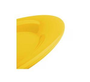 Set de 4 Platos Pc Amarillo 23 Cm
