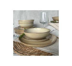 Set De 6 Plato Redondo Ceramica 26 Cm Linea Ekos