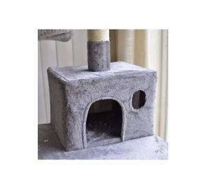 Rascador Gatos Tipo Torre 170cm + Hamaca Arbol Terciopelo