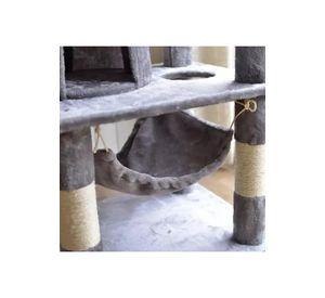 Rascador Gatos Tipo Torre 170cm + Hamaca Arbol Terciopelo