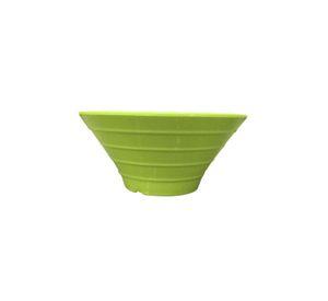 Set De 2 Bowl Redondo Melamina 20 Cm. Verde
