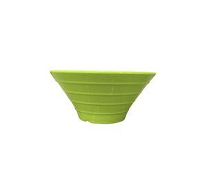 Set De 2 Bowl Redondo Melamina 20 Cm. Verde