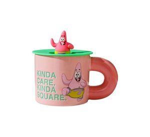 Tazón Ceramica Bob Esponja O Patricio Estrella Tapa Silicona