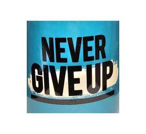 Tazón Jumbo cerámica "Never Give Up" extragrande 900 ml