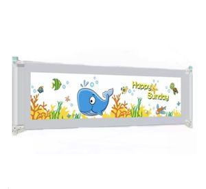 Baranda de Cama Seguridad Para Bebe Plegable 150 cm. Gris