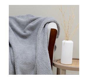 Manta Softy Lisa gris 127x152 cm