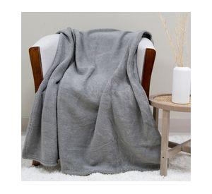 Manta Softy Lisa gris 127x152 cm