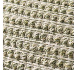 Set 2 Fundas de Cojín Tejido Waffle Natural Verde 45x45 cm Colección Portland Pradera