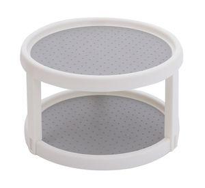Organizador de cocina giratorio plástico DNX1425 15x25x25 cm blanco
