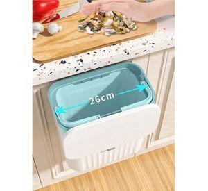 Papelera De Cocina Plástico 9 Litros Basurero Para Baño