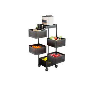 Carro Organizador con Ruedas Multiuso 5 niveles Rectangular