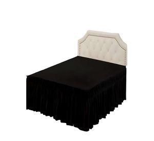 FALDON DE CAMA SIN FUNDA KING NEGRO