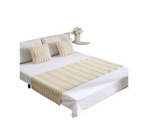 PIECERA CON 2 FUNDAS DISEÑO BAMBU BEIGE