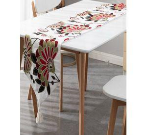CAMINO DE MESA BORDADO ELEGANTE 33 X 180cm DC3