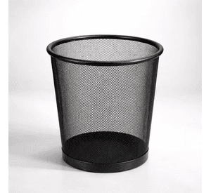 Basurero Metalico Para Oficina Multifuncional 33cm