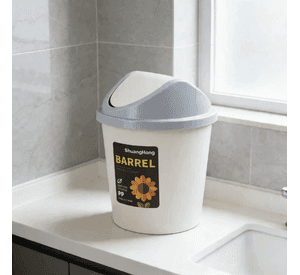 Basurero Plastico Barrel Con Tapa Vaiven 40cmx28cm