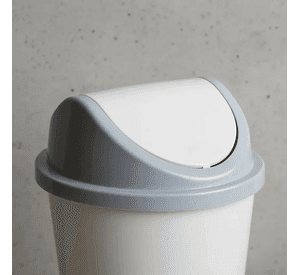 Basurero Plastico Barrel Con Tapa Vaiven 40cmx28cm