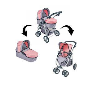 Coche muñecas 3 en 1 62x51x40 cm